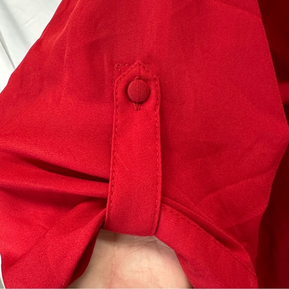 Torrid Harper 3/4 Sleeve Blouse Top Red Size 4X - Picture 7 of 9